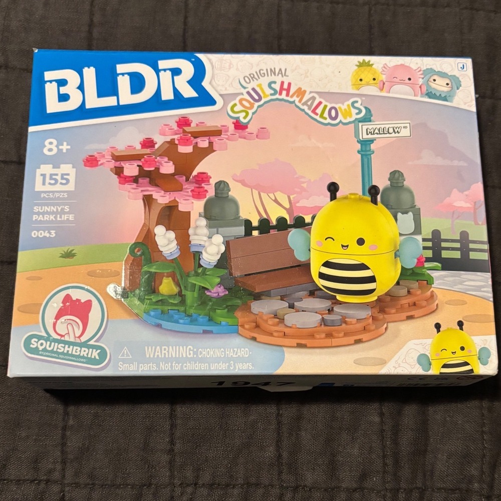BLDR‎ Original Squishmallows Sunny's Park Life Building Set 155 Pieces Ages 8+